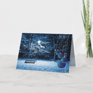 Snowing Christmas Card