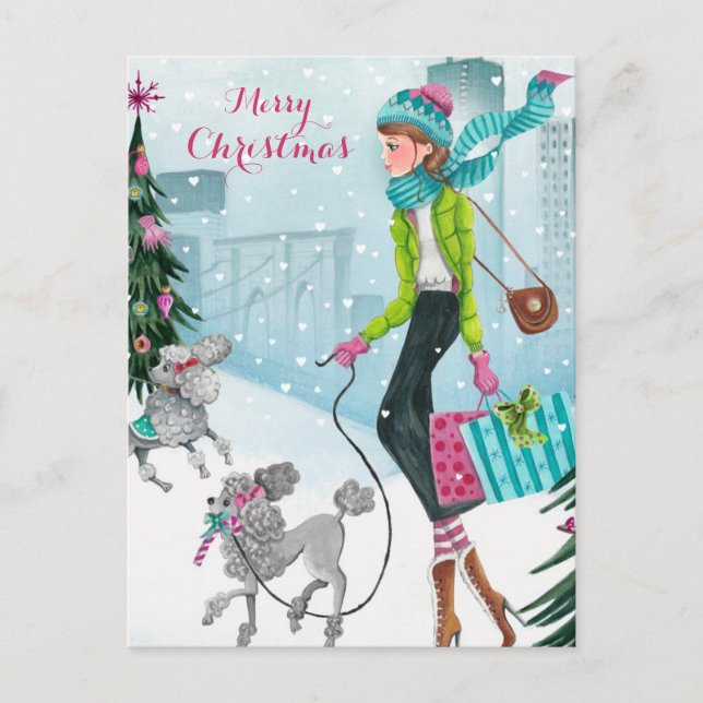 Snowing Hearts - postcards (Front)