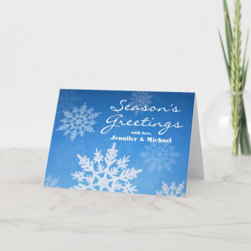 Snowing Holiday Card
