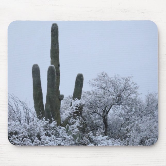 Snowing in Arizona Mouse Pad (Front)