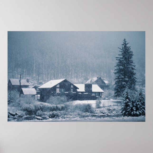 Snowing In Aspen Prints (Front)