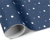 Winter blue Snow Glitter Sky Christmas festive Wrapping Paper