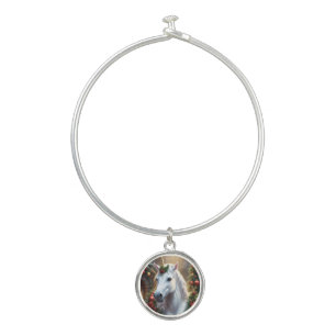 Snowlight: The Enchanted Christmas Unicorn Bangle Bracelet