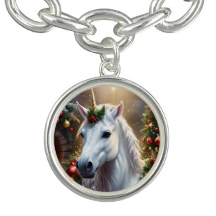 Snowlight: The Enchanted Christmas Unicorn Bracelet