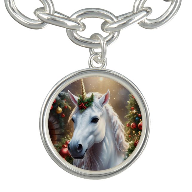 Snowlight: The Enchanted Christmas Unicorn Bracelet (Design)