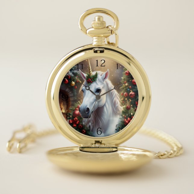 Snowlight: The Enchanted Christmas Unicorn Pocket Watch (Inside)
