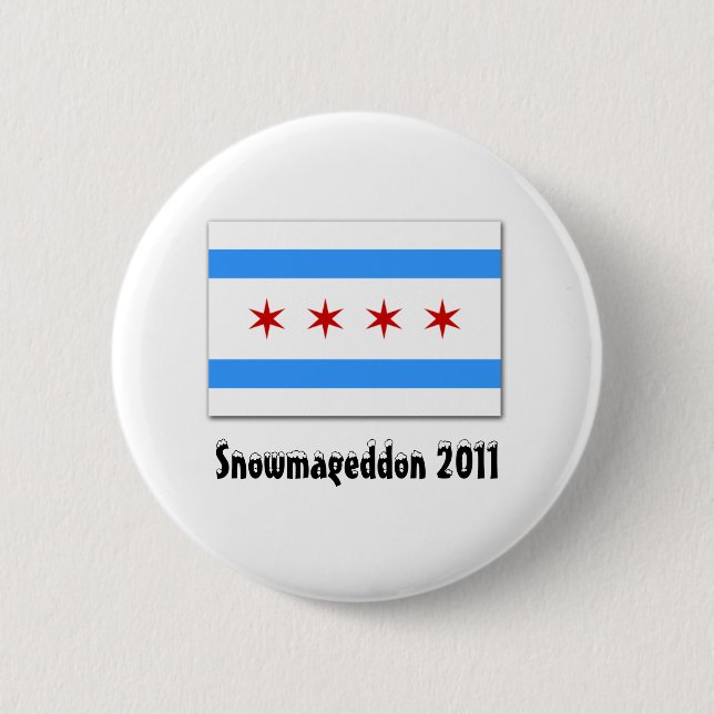 Snowmageddon 2011 pinback button (Front)