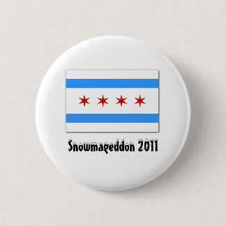 Snowmageddon 2011 pinback button