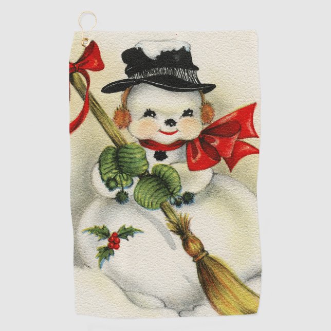Snowman 001 golf towel (Front)