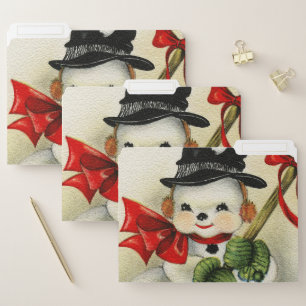 Snowman 004 file folder