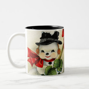 Snowman 004 Two-Tone coffee mug