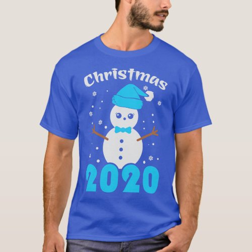 Snowman 2020 Christmas gift T_Shirt