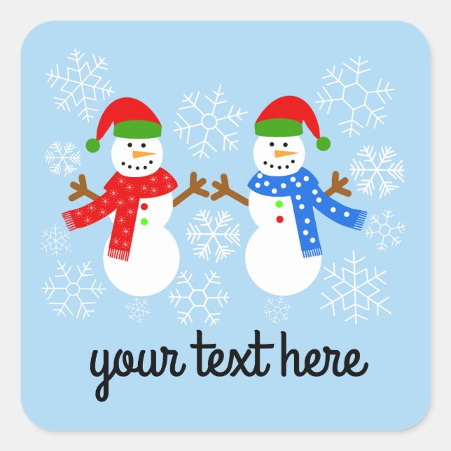 Snowman #3-3 Stickers (Front)