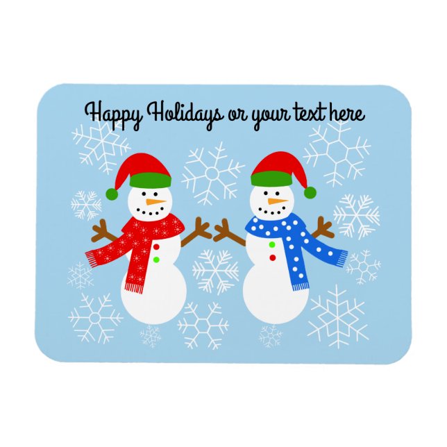 Snowman #3 Magnet (Horizontal)