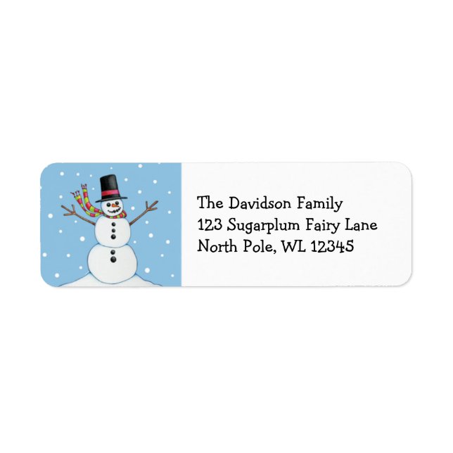 Snowman Address Label (Front)