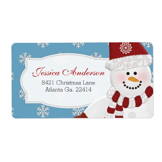 Snowman Address Labels (Front)