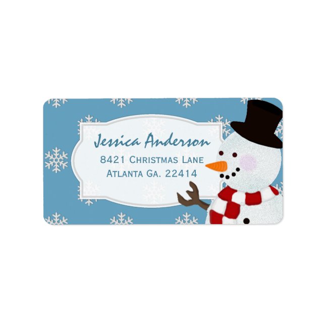 Snowman Address Stickers (Front)