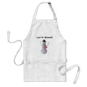 Snowman Adult Apron