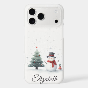 Snowman and Evergreen iPhone 17 Pro Max Case