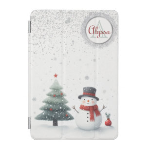 Snowman and Evergreen iPad Mini Cover