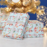 Snowman and Friends Christmas Party Kids' Wrapping Paper<br><div class="desc">The cute pattern on this festive Christmas wrapping paper for kids contains images of snowmen, a penguin, a fox, and an adorable bear holding a heart. Your custom text is in four fields. This is a perfect paper for grandparents to give to grandchildren. Or just change the custom text and...</div>
