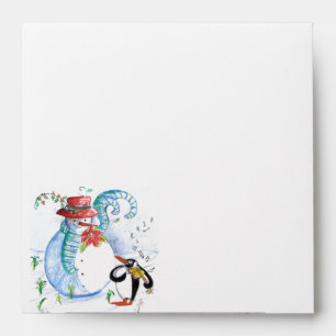 SNOWMAN AND PENGUIN'S WINTER SERENADE ENVELOPE