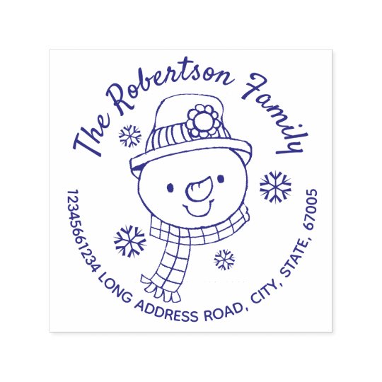 Stamps By Mpresson Snowman Chrstmas Rubber Stamp | Arts And Crafts