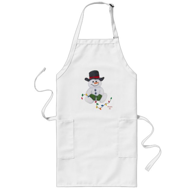 Snowman Apron (Sitting) (Front)