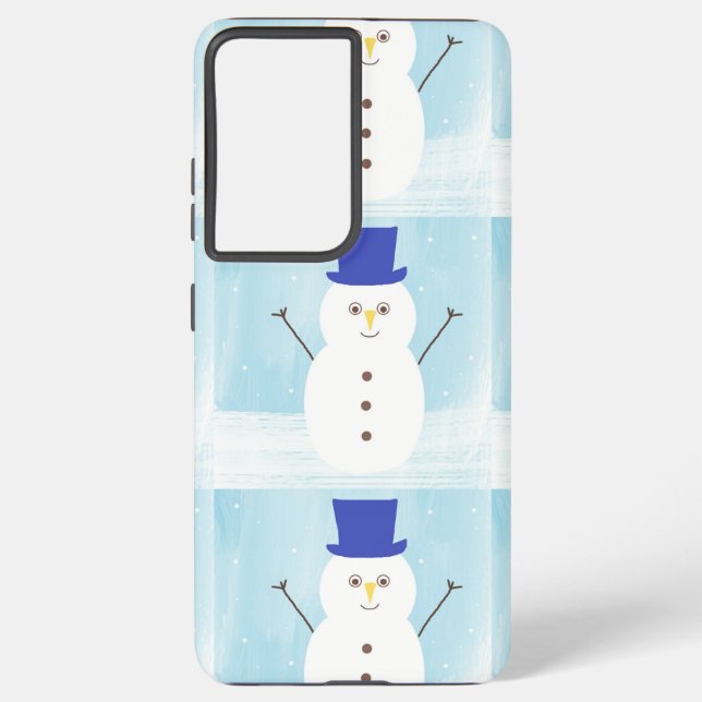 snowman art samsung galaxy case (Back)
