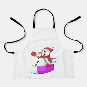 Snowman as Snowboarder with Sonowboard.PNG Apron