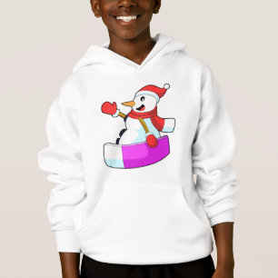 Snowman as Snowboarder with Sonowboard.PNG Hoodie
