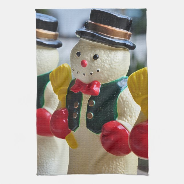 Snowman at Christmas Towel (Vertical)