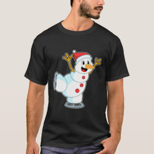 Snowman at Ice skating with Ice skates.PNG T-Shirt
