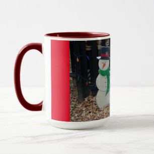 Snowman at the Farm for Christmas Mug