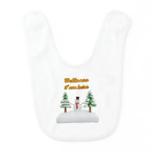snowman Baby Bib