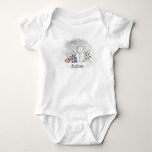 Snowman Baby Bodysuit