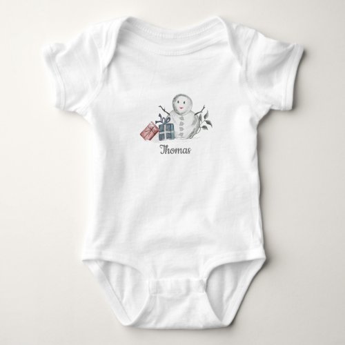 Snowman Baby Bodysuit
