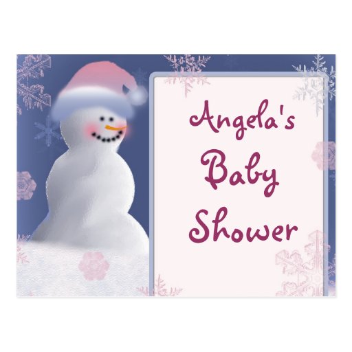 Snowman Baby Shower Invitations 4