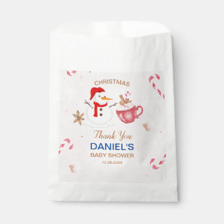 Snowman Baby Shower Thank You Favor Bag