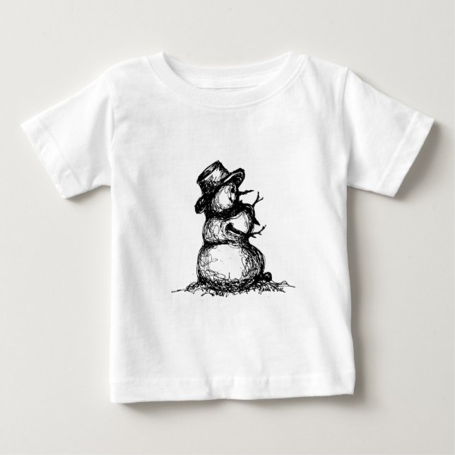 Snowman Baby T-Shirt (Front)