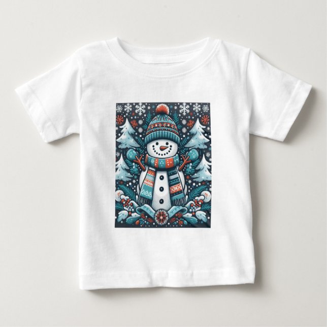 Snowman Baby T-Shirt (Front)