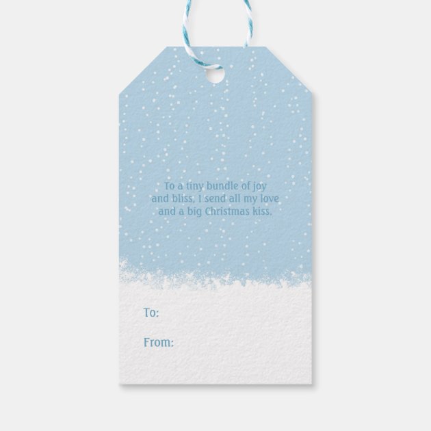 Snowman, Baby's First Christmas Gift Tags