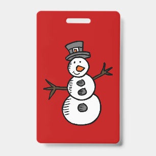 Snowman Badge