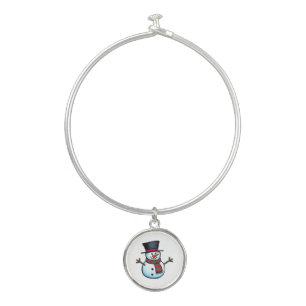 Snowman Bangle Bracelet
