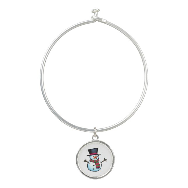 Snowman Bangle Bracelet (Front)