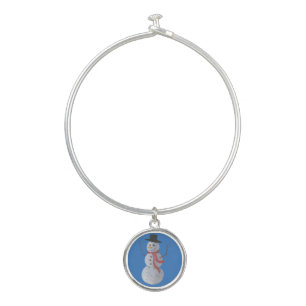 Snowman Bangle Bracelet