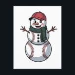 Snowman Baseball Christmas Santa Baseball Sport Announcement Postcard<br><div class="desc">baseball snowman christmas,  santa baseball gift,  christmas 2025 sports,  xmas baseball design,  funny baseball holiday,  winter sports lover gift,  baseball christmas design,  santa baseball snowman,  festive baseball theme,  baseball lover xmas</div>