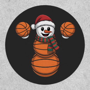 Snowman Basketbal Christmas Santa Baseball Sport Patch