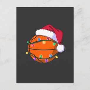 Snowman Basketball Christmas Santa Baseball Sport Holiday Postcard