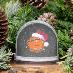 Snowman Basketball Christmas Santa Baseball Sport Snow Globe
